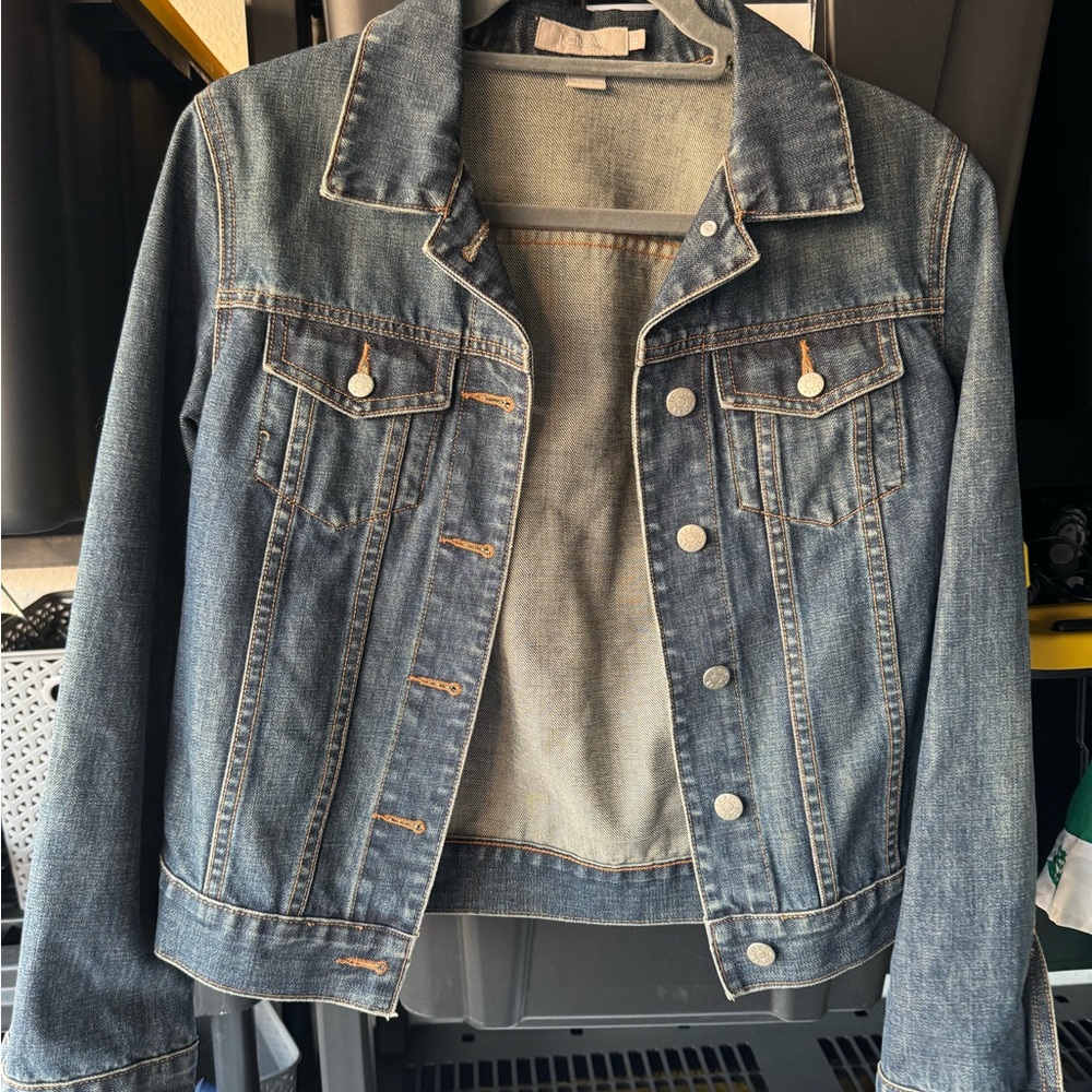 J. Crew Dark Blue Jean Jacket